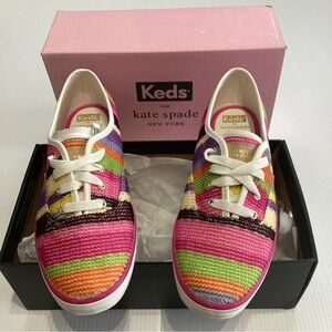 Keds x Kate Spade Double Decker Crochet Slip-On Shoes, Size 8